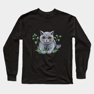 British gray cat Long Sleeve T-Shirt